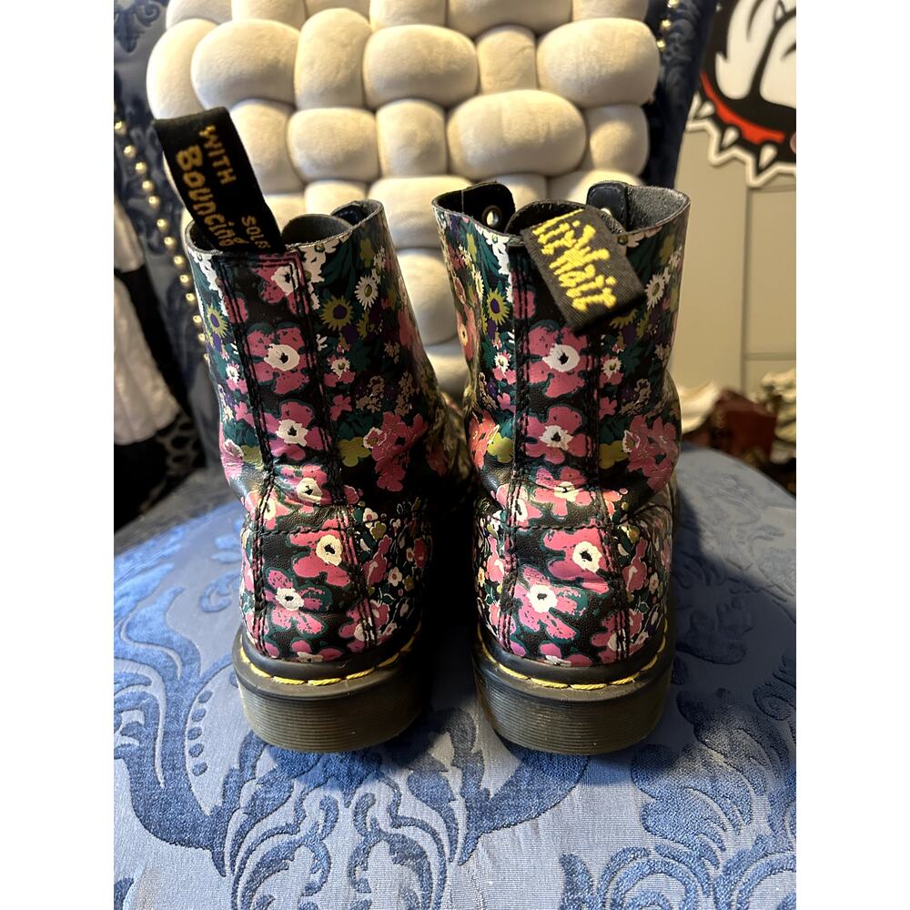 Dr Martens 1460 Black Pink Floral size 9/EU 41 - Picture 4 of 6
